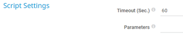 Script Settings Script Settings
